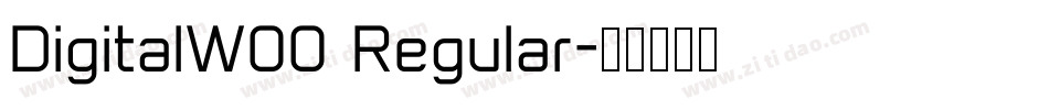 DigitalW00 Regular字体转换